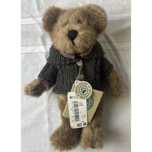 Boyds Bears 10" Mr. Trumbull in Green Sweater Bearware Granny Core Country NEW